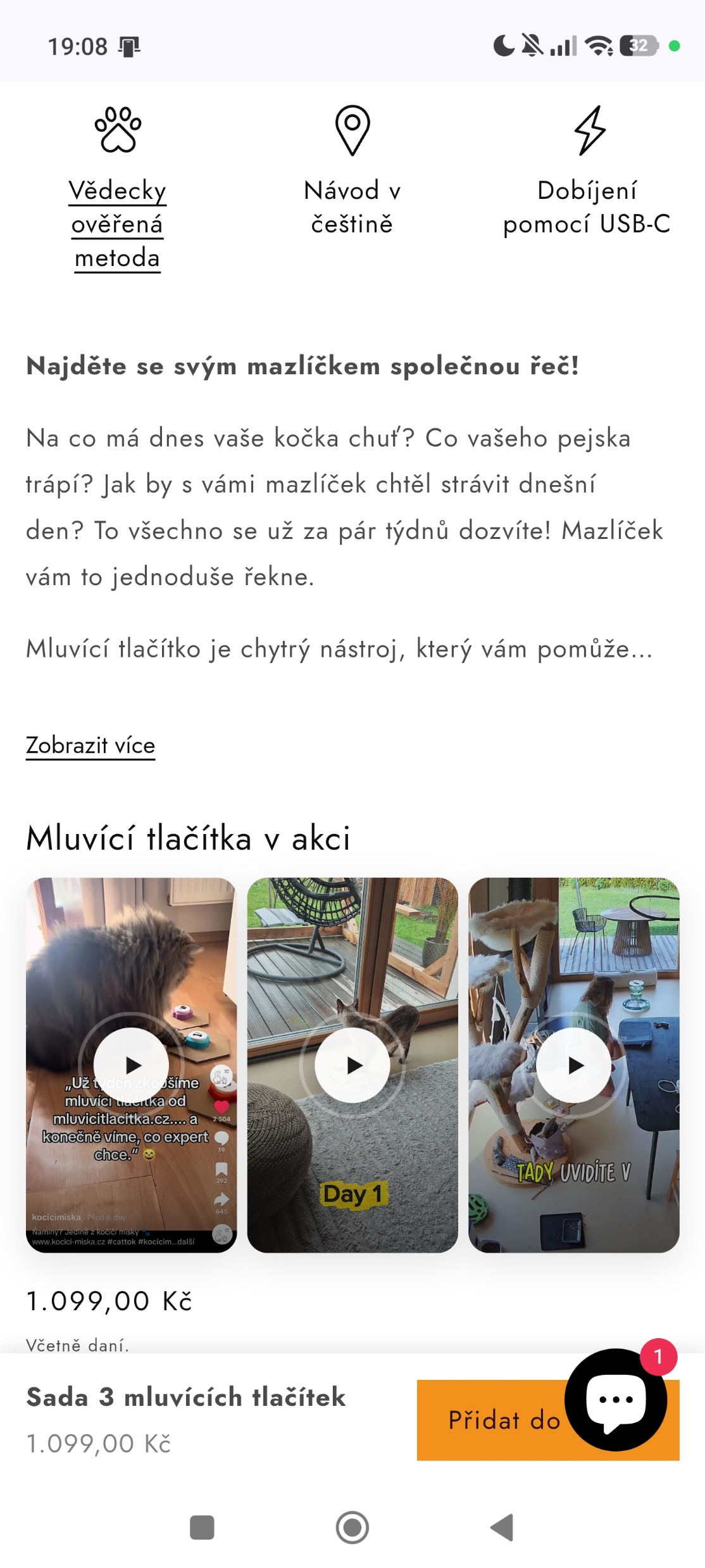 Mluvící tlačítka na mobilu – úvod